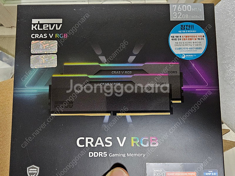 KLEVV DDR5 7600Mhz CL36 CRAS V...--0