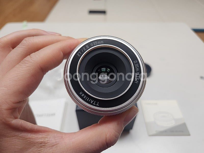 티티아티산 27mm F 2.8 실버 새상품(후지 X마운...--2