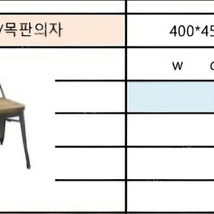 매장정리(99.9%새상품)ㅡ 빈티지 철제목판의자 80개정도