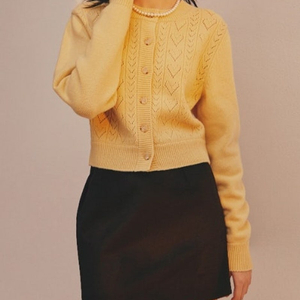 아비에무아 crocheted cashmere cardigan