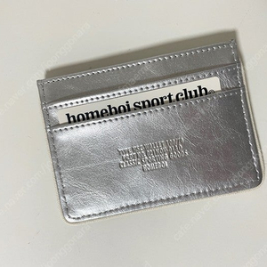 홈보이스포츠클럽 VTG card holder - silver 실버 카드지갑 팝니다