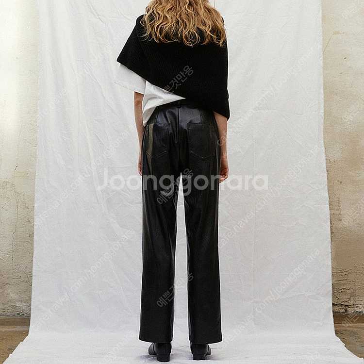 20FW 마뗑킴 팍스 레더 팬츠--1