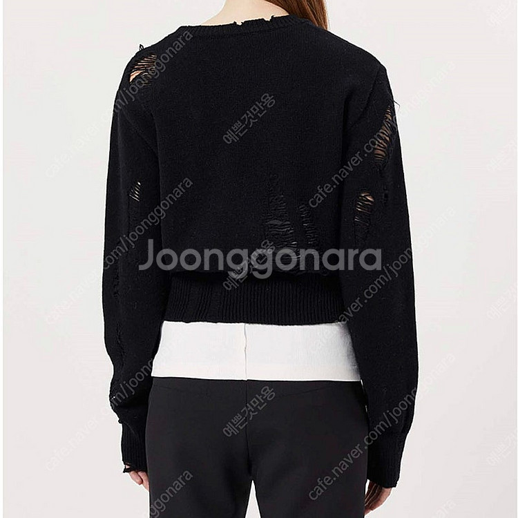 21SS 마뗑킴 데미지 라운드 니트--2