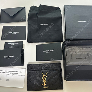 YSL 입생로랑 카드지갑 (420391 BOW01-1000)