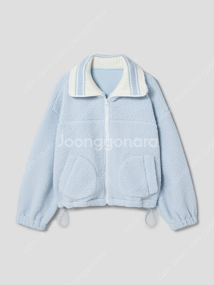 [미개봉. 택O] 에잇세컨즈 시어링 칼라배색 점퍼 - ...--0