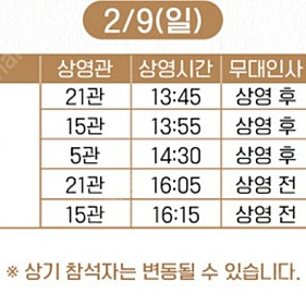 1만원 도경수 무대인사 2/9 (일) 말할 수 없는 비밀 D열 통로