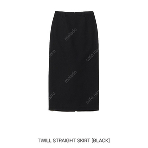 le17septembre 트윌 스트레이트 스커트 블랙 twill straight skirt 르917 le917