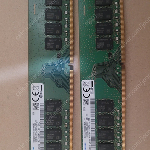 삼성 DDR4-2666 16GB 양면 1개 + 삼성 DDR4-2400 16GB 양면 1개