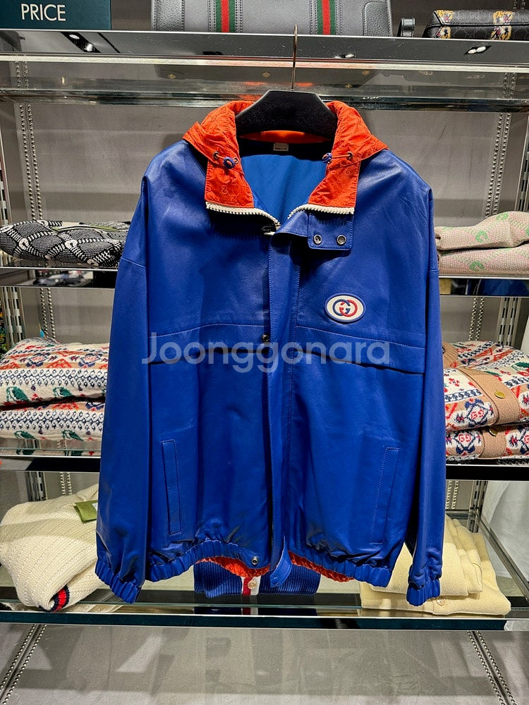 구찌 맨즈 TREATED 소프트 나파 리버시블 자켓 C...--0