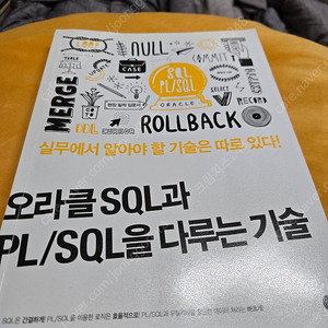 오라클 SQL과 PL/SQL을 다루는 기술팝니다