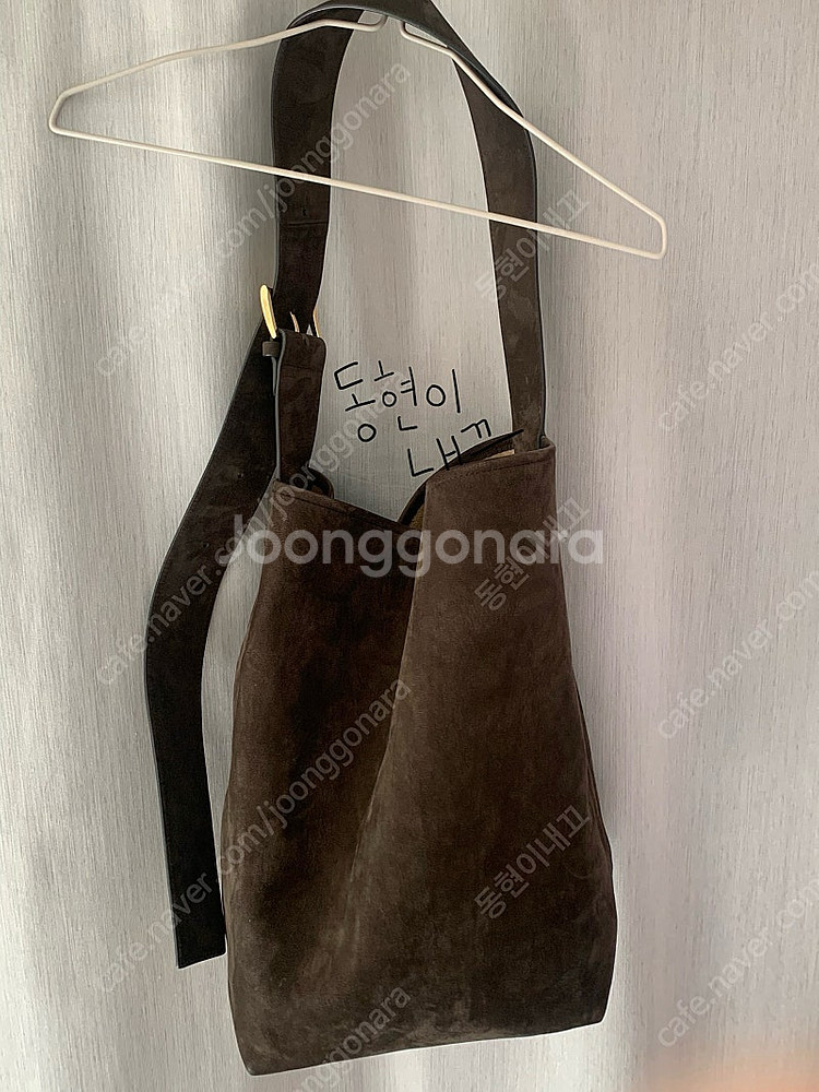 더바넷 가방 Brown Bucket Nubuck Tot...--1
