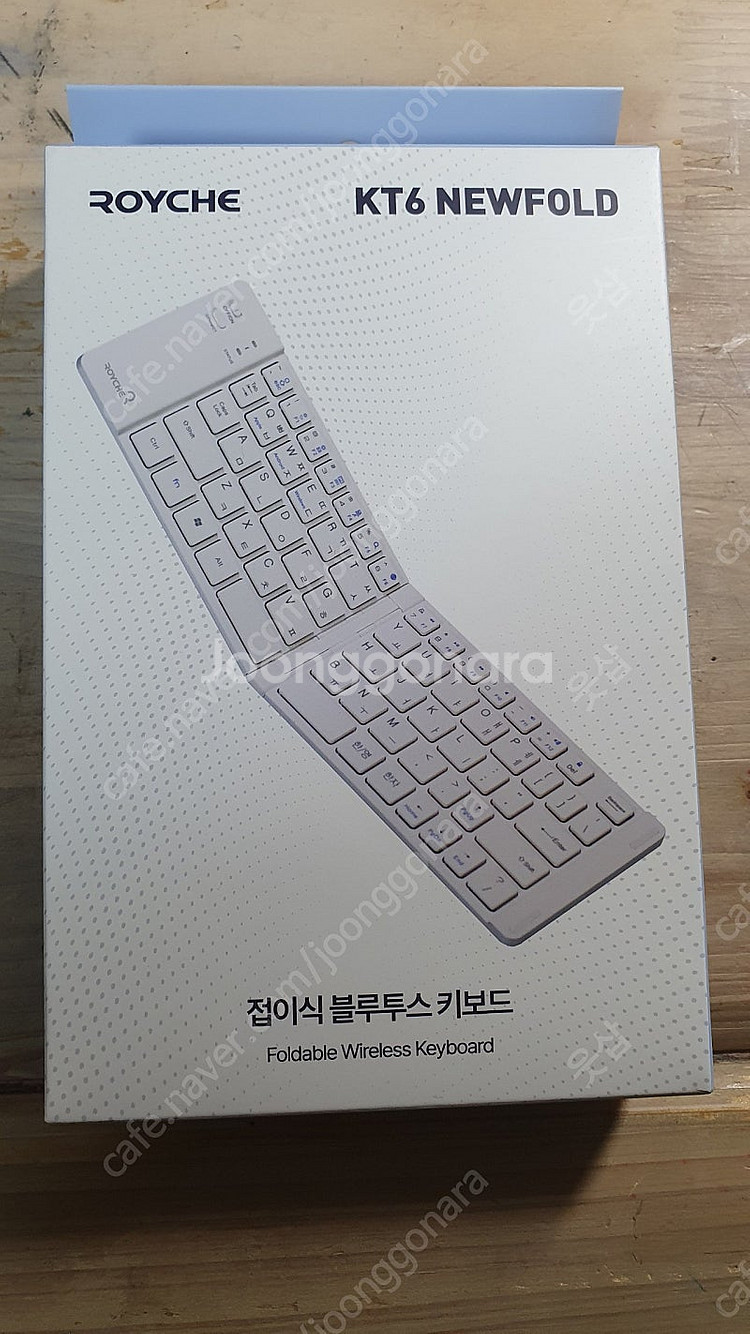 (미개봉새제품)로이체 폴더블 블루투스 키보드 KT6 N...--0