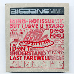 BIGBANG 빅뱅 미니2집 마지막 인사 음반 cd