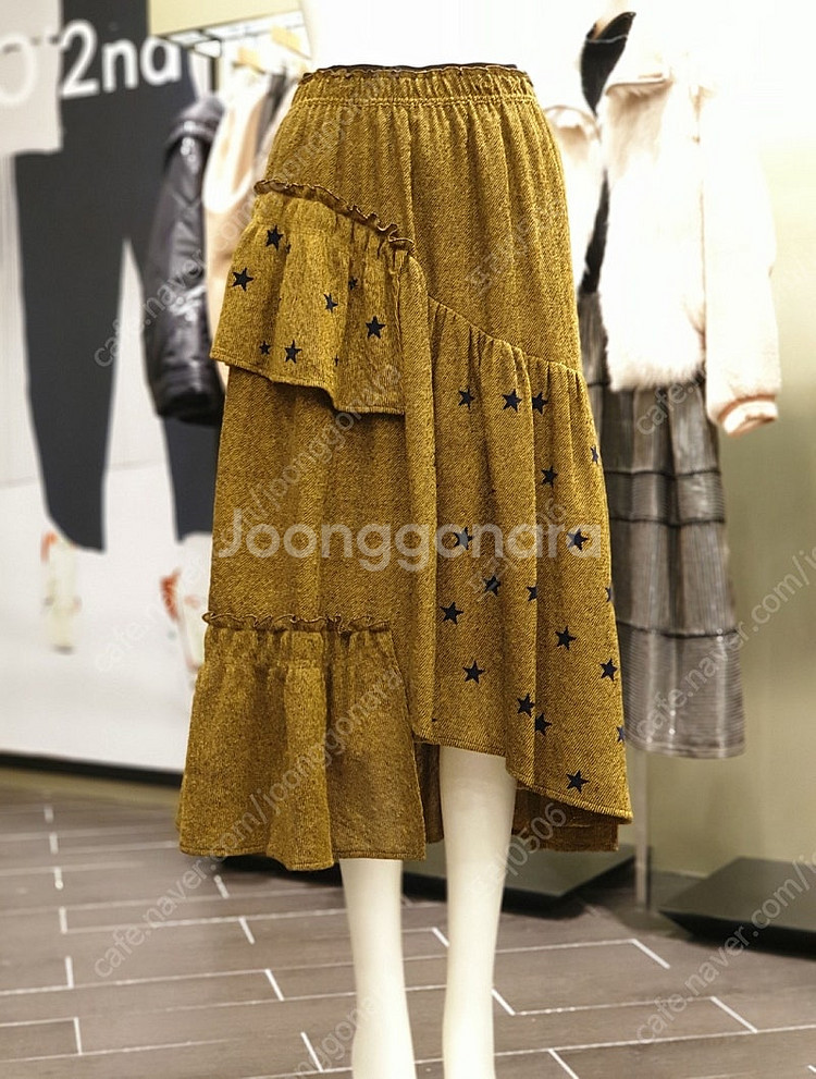 한섬 오즈세컨 언밸런스 밴딩 롱스커트 61-90 사이즈--0