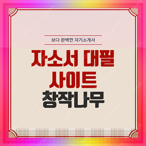 자소서 대필 퀄리티가 확실히 다른 곳