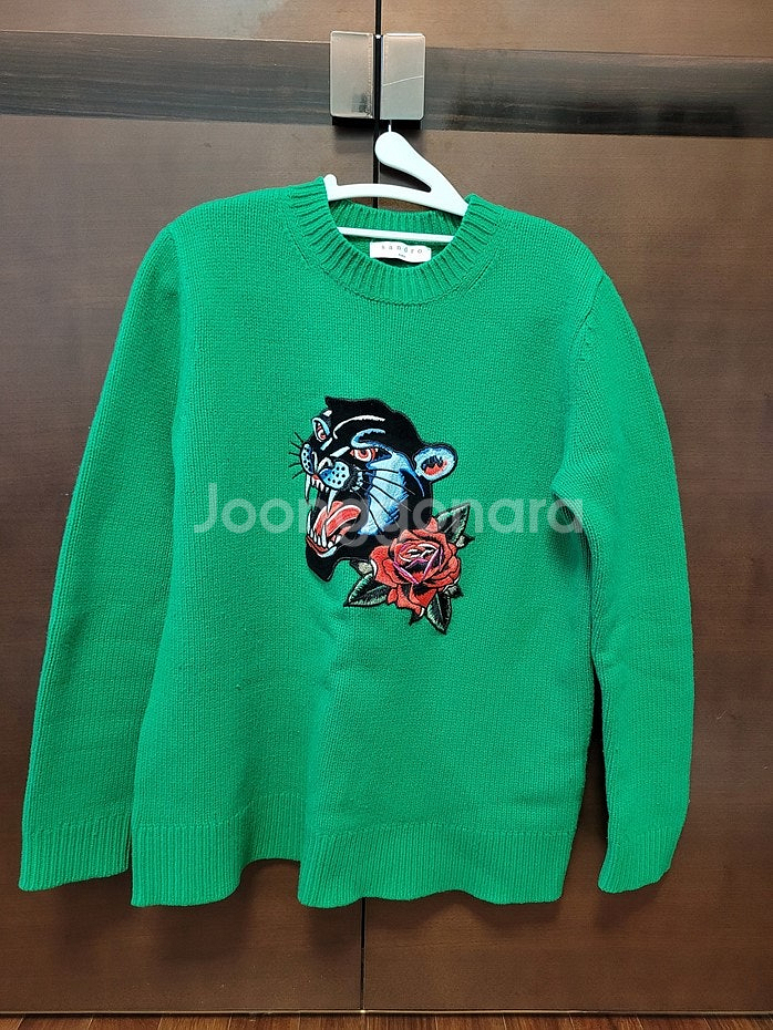 [가격할인]산드로 sandro 동물 이미지 녹색 스웨터--0