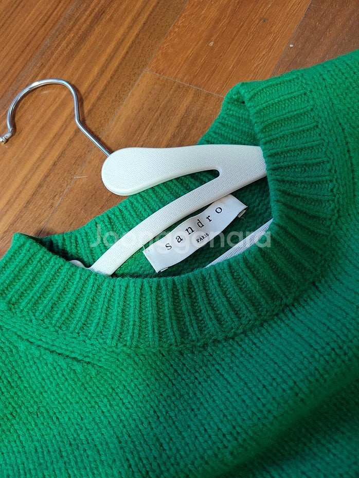 [가격할인]산드로 sandro 동물 이미지 녹색 스웨터--2