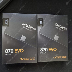 삼성 SSD 870 EVO 1, 2TB 판매합니다.