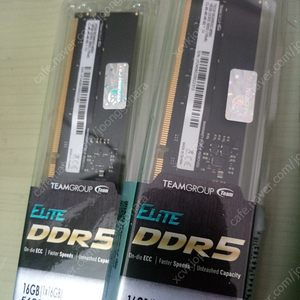 DDR5 팀그룹 램 메모리 16기가 x2 총 32기가 판매합니다