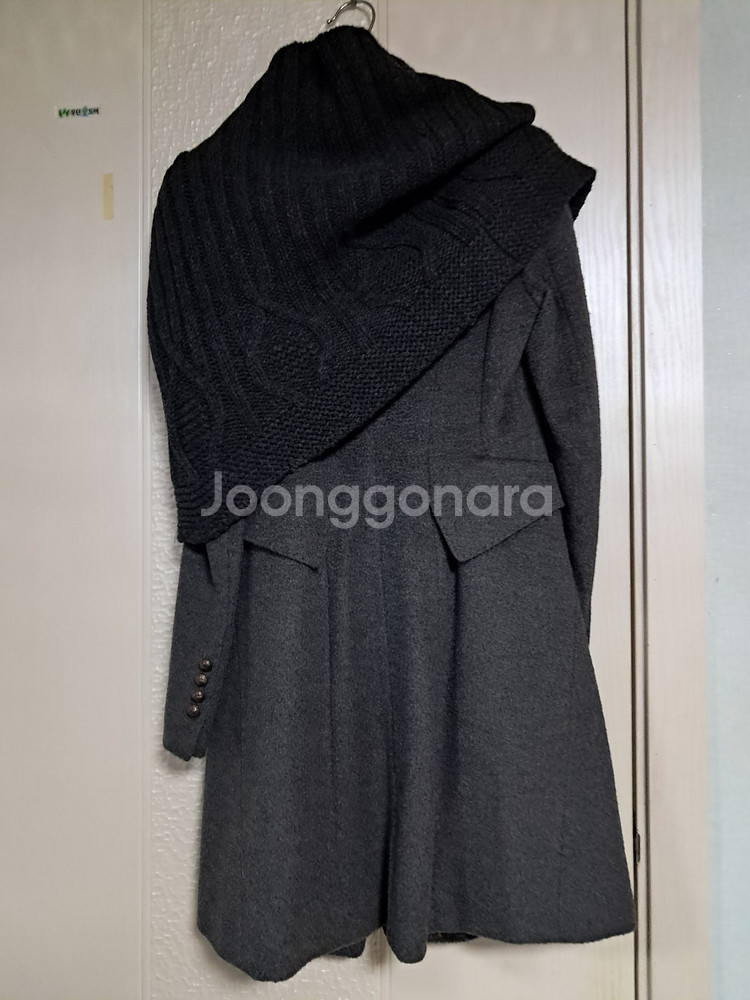 한섬 마인 모캐시미어코트55+sjsj 넥워머 같이 드려...--2