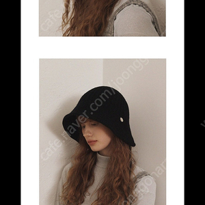 메르헨 울 벙거지 여자 여성 모자 블랙 kate wool bonnet hat