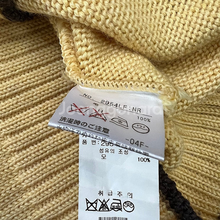 L) 블랙앤화이트 골프 하프집업 니트 여성 골프웨어 메이인 재팬--5