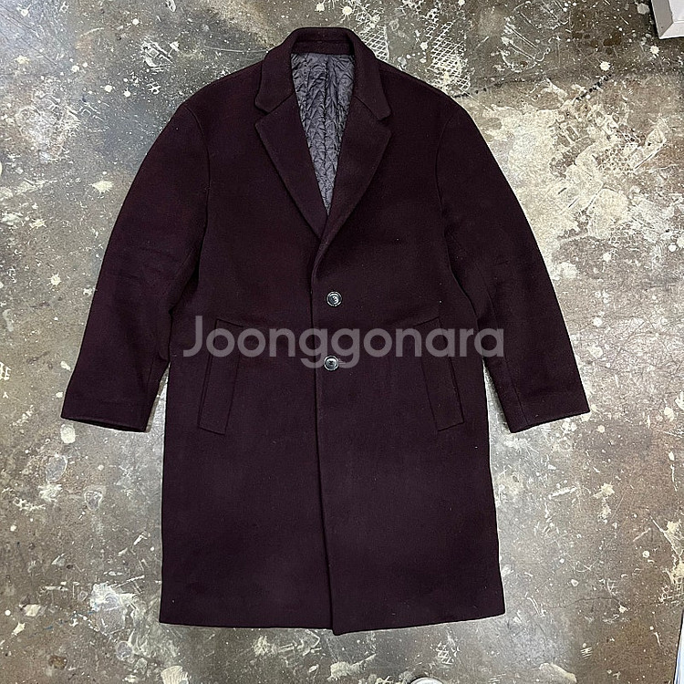 95) 티아이포맨 울 캐시미어 코트 싱글코트 커스텀멜로우--0