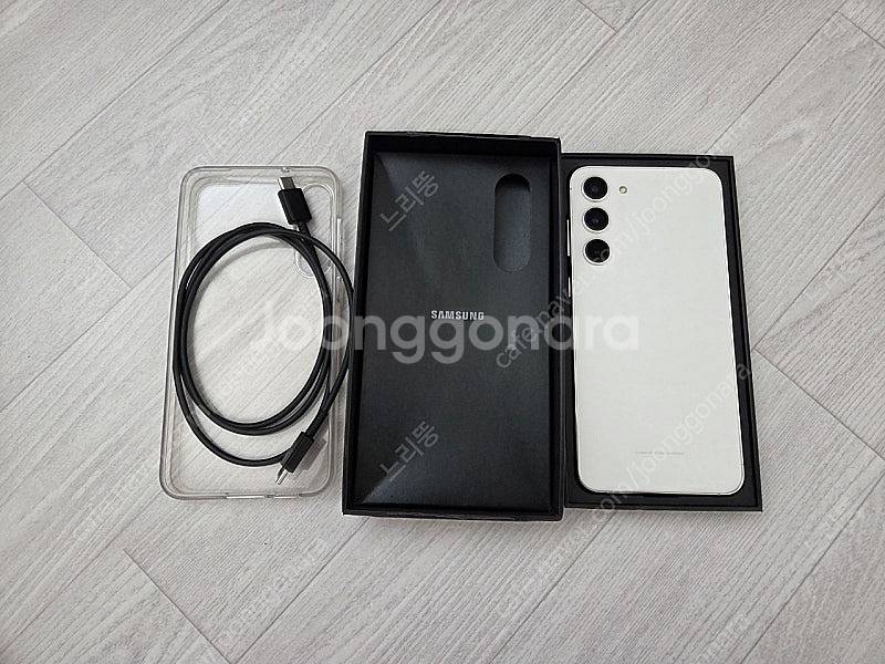 갤럭시s23플러스 256gb 자급제 (크림색)팝니다--0