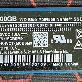 WD BLUE NVME SSD SN550 500G 판매