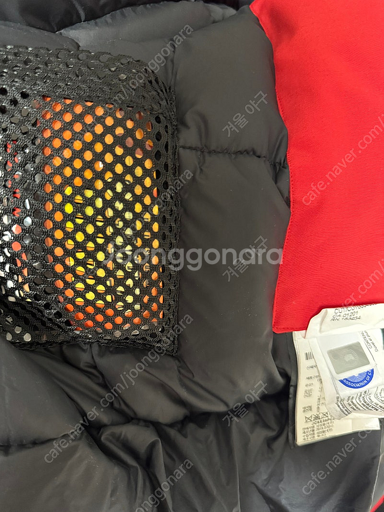 Juun.J x Canada Goose 콜라보 패딩 준지 캐나다구스 익스페디션 레드 S사이즈--5