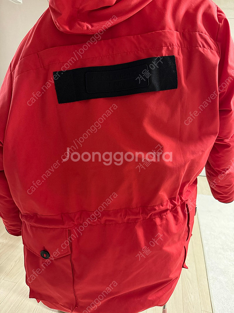 Juun.J x Canada Goose 콜라보 패딩 준지 캐나다구스 익스페디션 레드 S사이즈--6