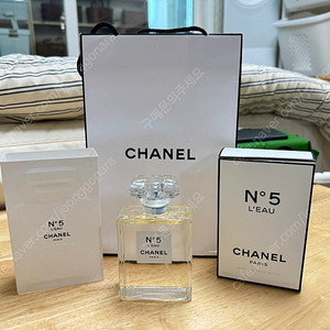 샤넬 N°5 L'EAU 100ml 세트( 거의새것)