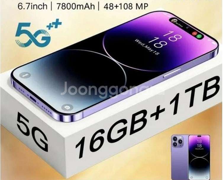 (새제품) 스마트폰 6.7 인치 풀 스크린 페이스 ID...--6