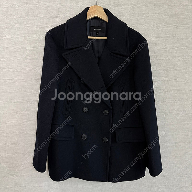 [S] 지오다노 한소희 울 피코트 자켓 새상품--2