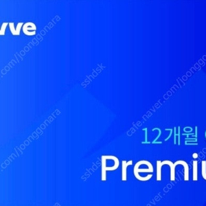 웨이브 wavve 1년권 1자리