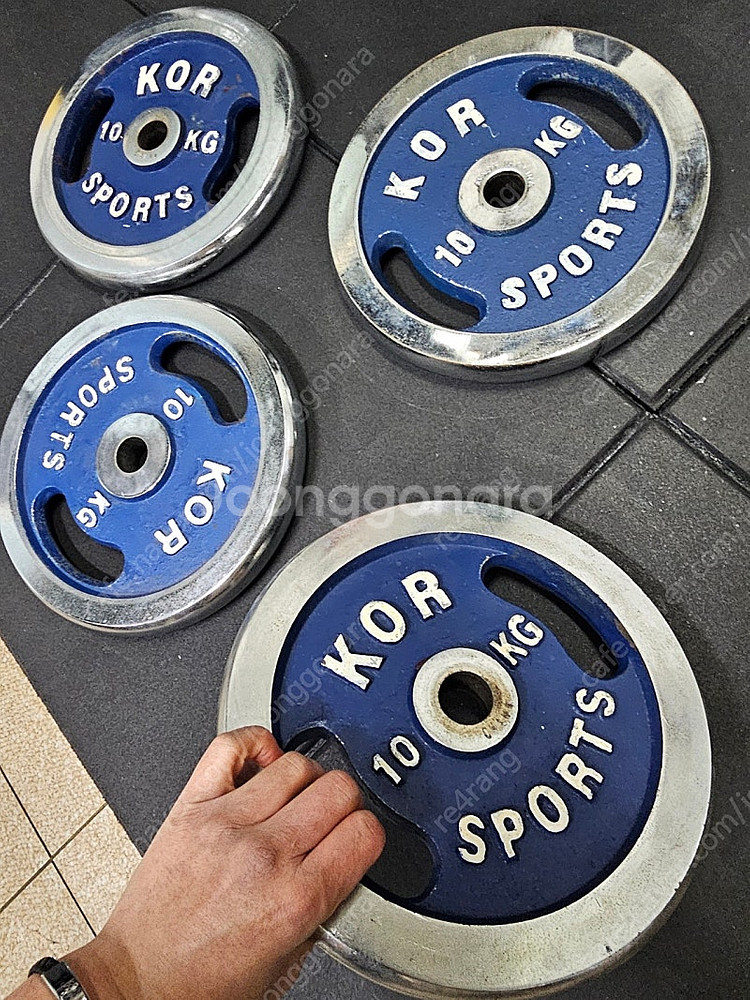 태림스포츠 크롬 바벨 원판 경량봉용 10kg 4개--1