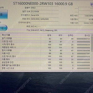 Seagate IRONWOLF 16TB 팝니다.