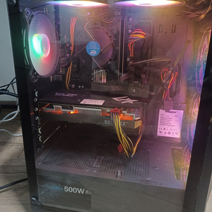 개인 데스크탑pc I5 10400F, RTX2060 +삼성27인치 엔센셜 모니터 신품급+로지텍 키보드 새거