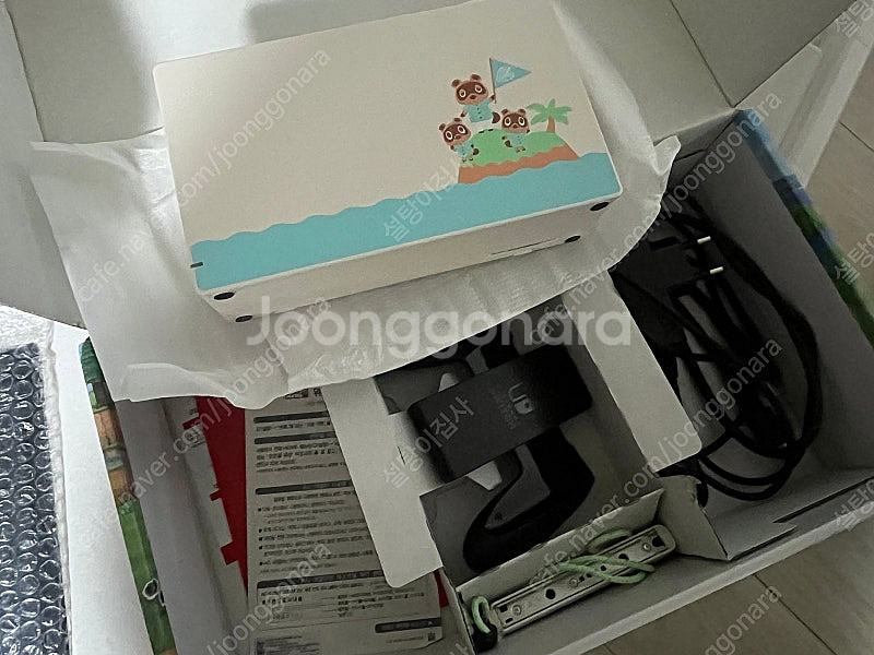 닌텐도 스위치 튀동숲 에디션 + 칩 3개 + 파우치 +...--1