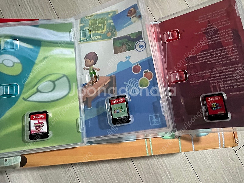 닌텐도 스위치 튀동숲 에디션 + 칩 3개 + 파우치 +...--4