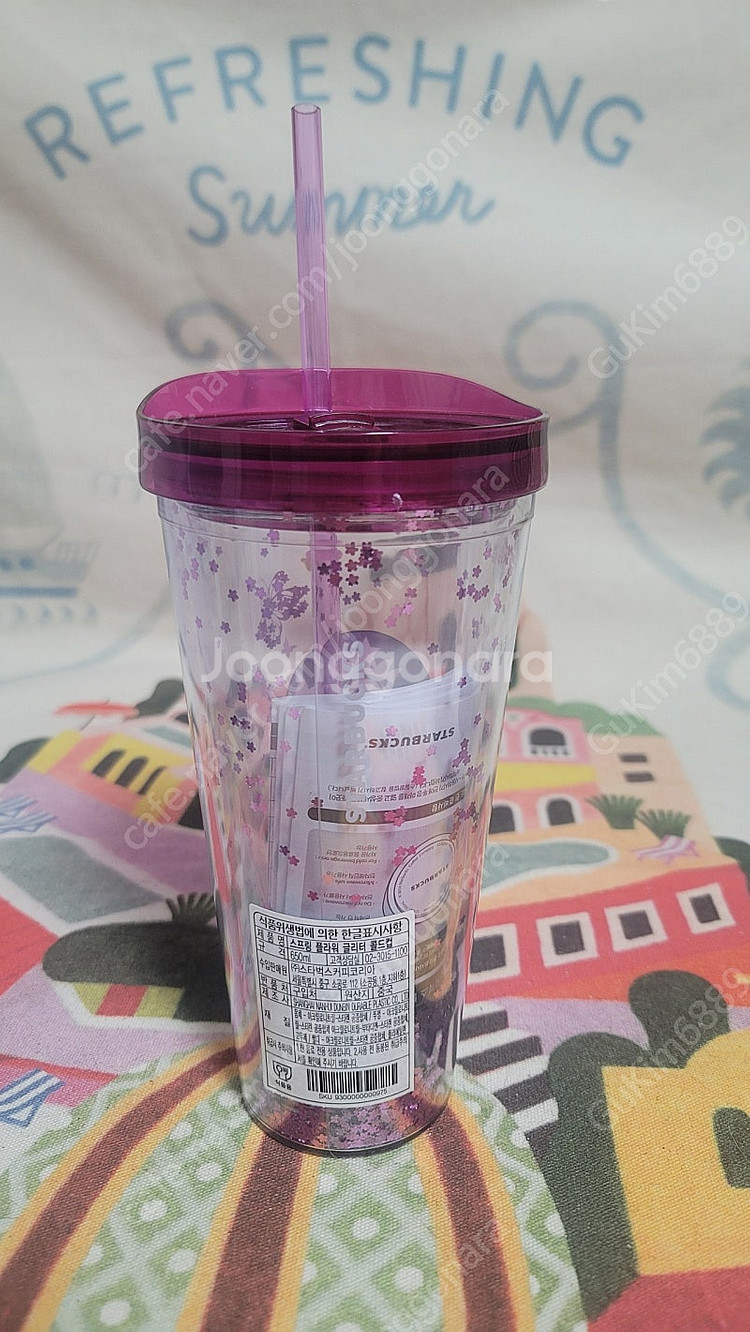스타벅스 글리터 콜드컵 650ml 세트(새산품)--5