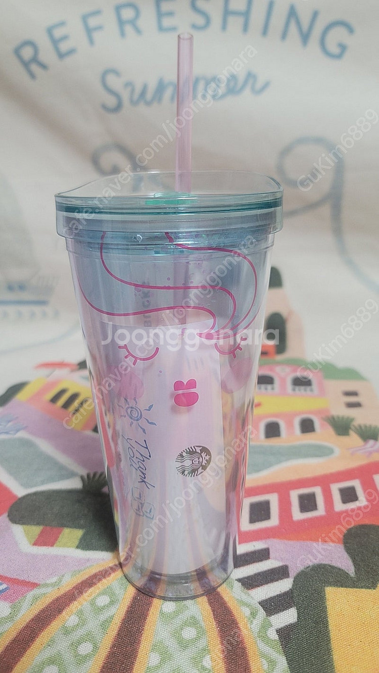 스타벅스 글리터 콜드컵 650ml 세트(새산품)--6