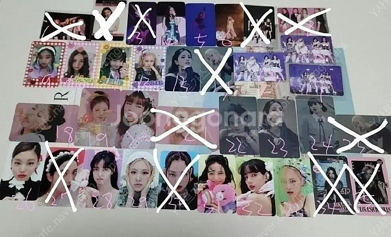 블랙핑크 블핑 제니 지수 리사 로제 공식 특전 포토카드...--0