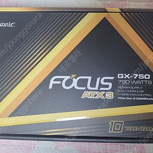 시소닉 NEW FOCUS V4 GX-750 GOLD 풀모듈러 ATX3.1 팝니다