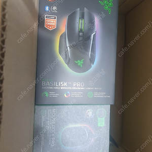 Razer 바실리스크 V3 Pro 무선 충전팩 미개봉(마우스+충전독)