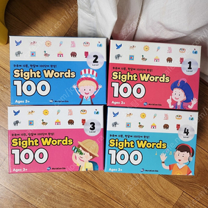 월드컴에듀 사이트워드1~4 , 아빠차트 포함 worldcom sight words