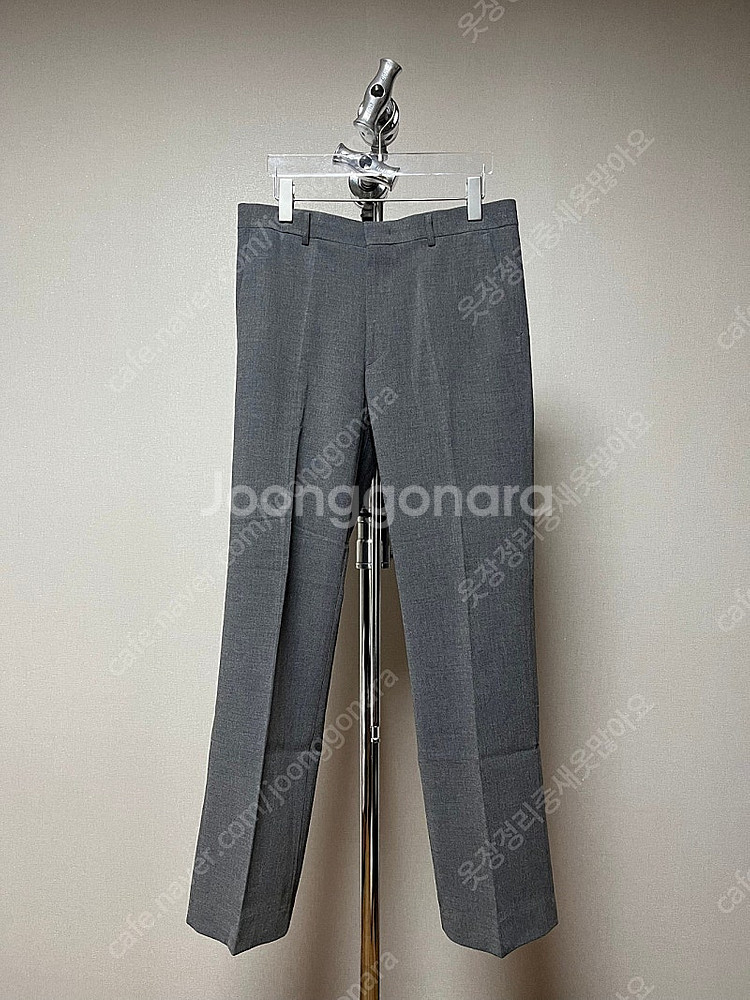 남자 일자핏 슬랙스 그레이--0