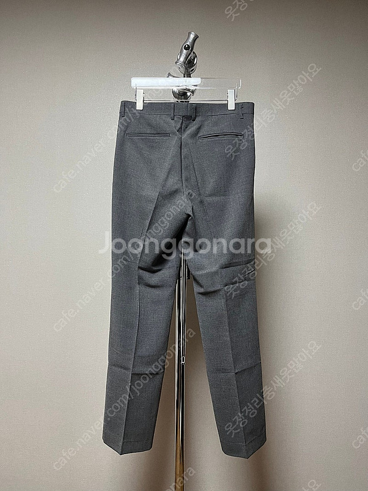 남자 일자핏 슬랙스 그레이--1