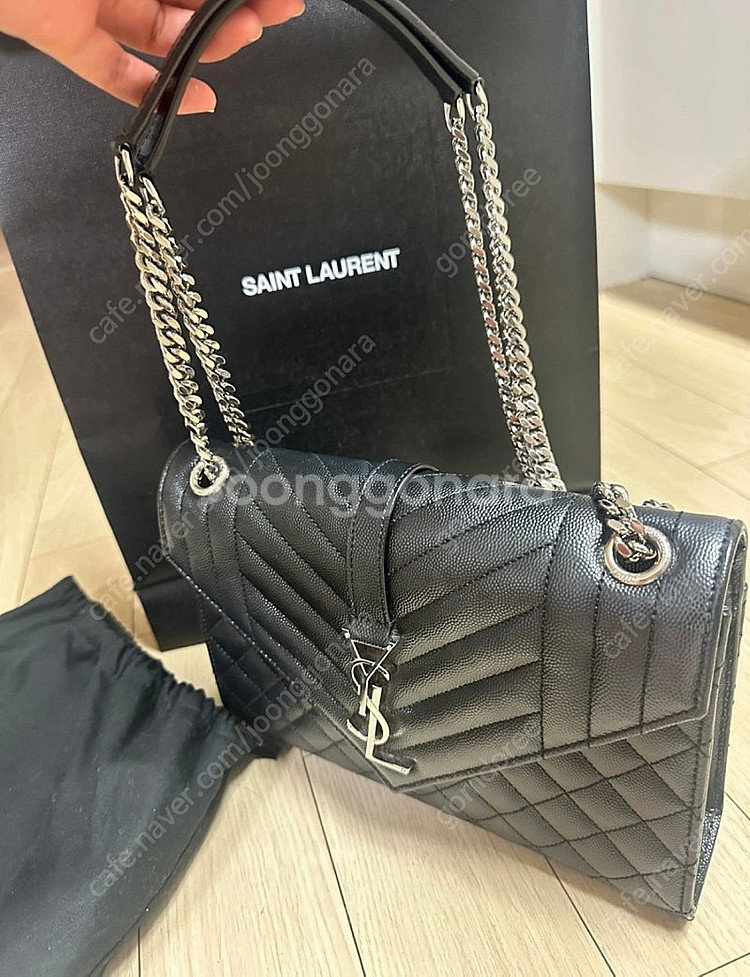 생로랑 엔벨로프 체인백 미디움(정품)--1