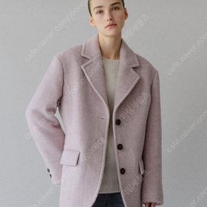 모한 TFW 3 button melange wool blazer 울 자켓 라벤더 S 새상품